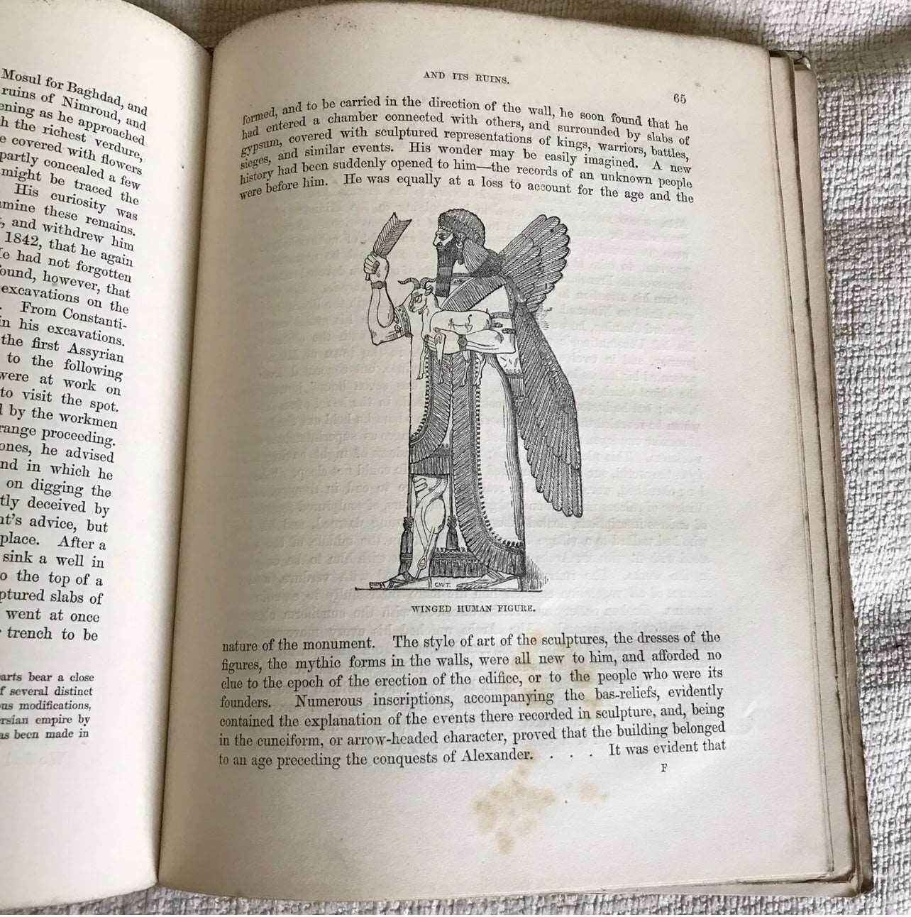 1855 Nineveh & Its Ruins: The History Of The Great City - Rev Robert Ferguson - Honeyburn Books (UK)