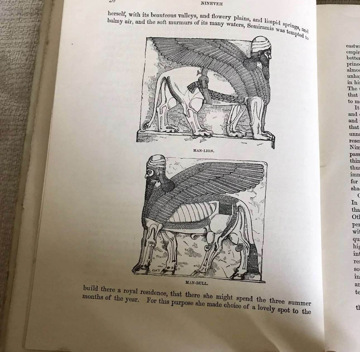 1855 Nineveh & Its Ruins: The History Of The Great City - Rev Robert Ferguson - Honeyburn Books (UK)