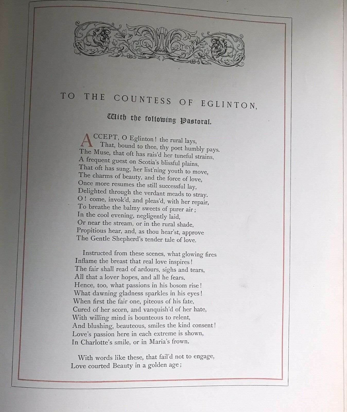1880*1st* The Gentle Shepherd - Allan Ramsay(David Allan engravs) Johnston. Pub - Honeyburn Books (UK)