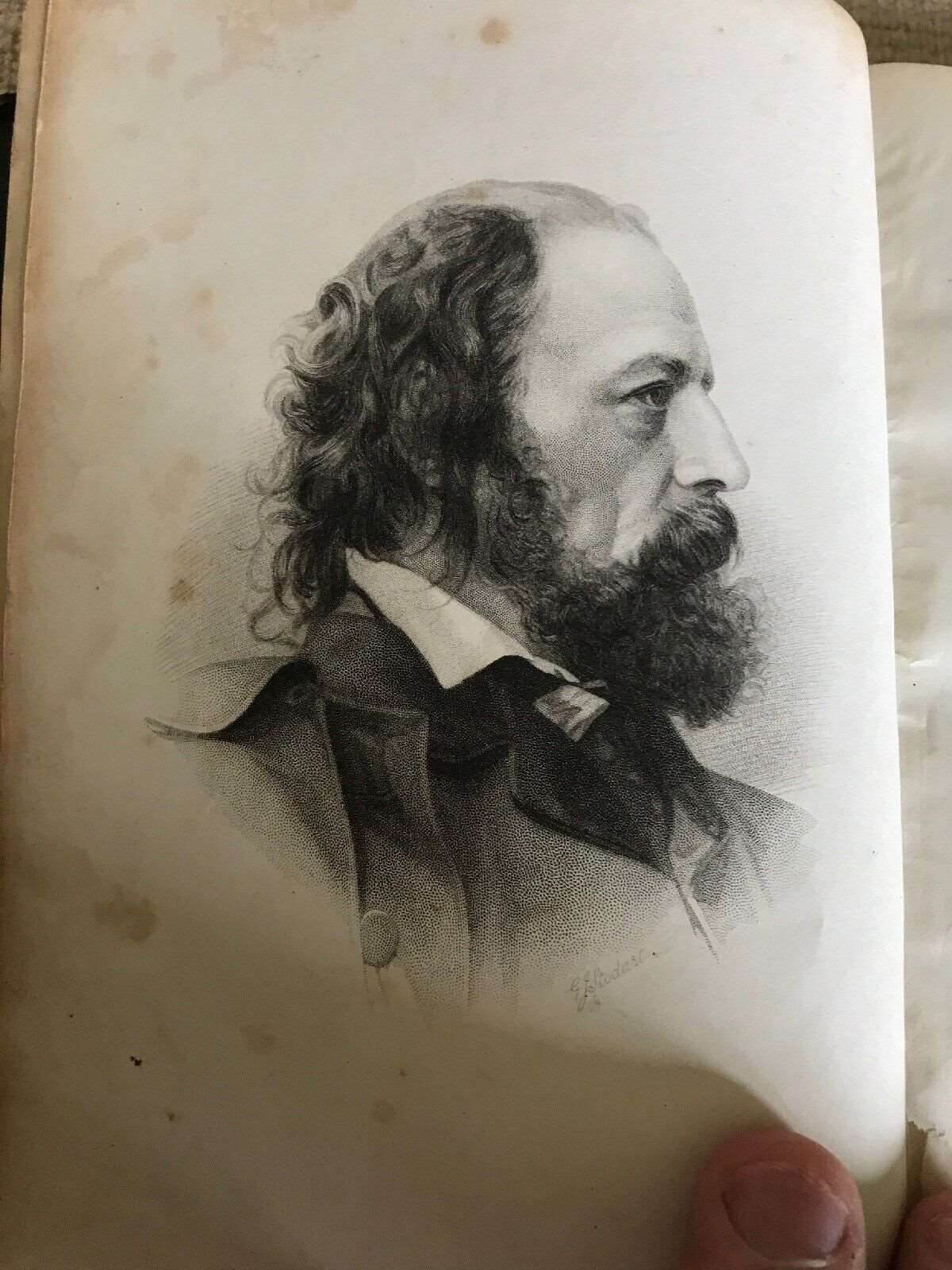 1889 The Works Of Alfred Lord Tennyson (MacMillan)leather - Honeyburn Books (UK)
