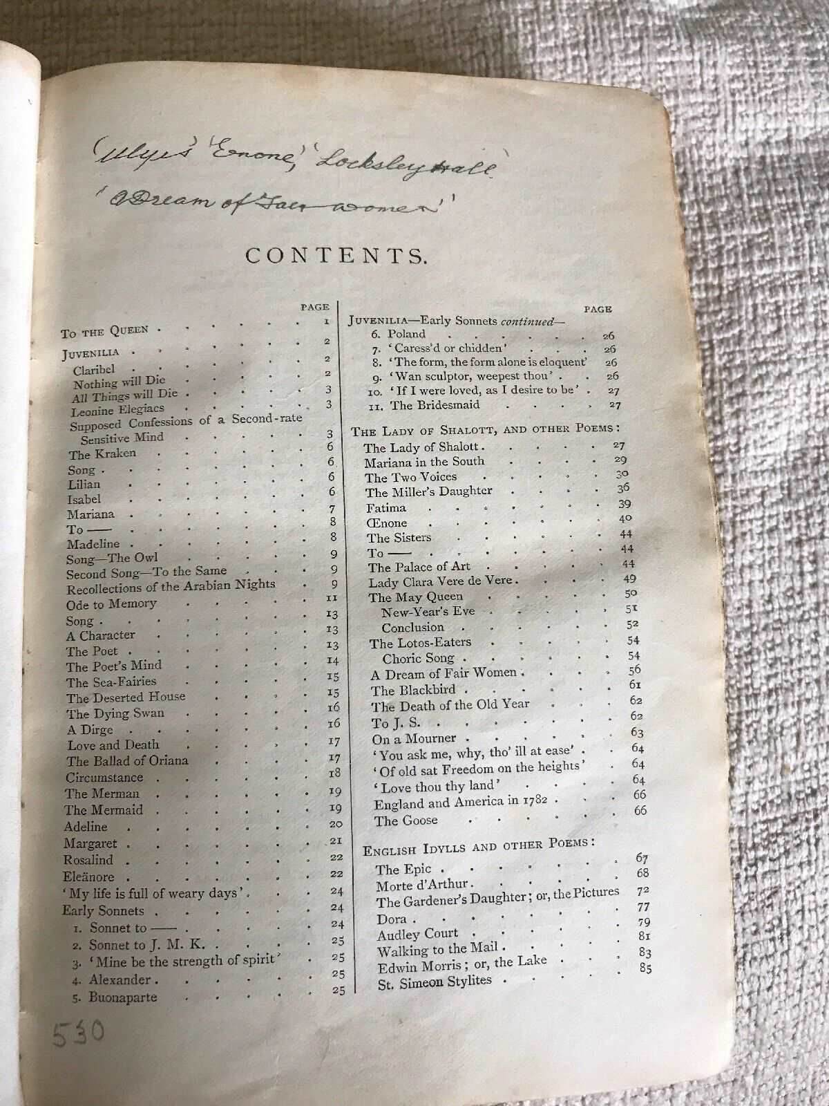 1889 The Works Of Alfred Lord Tennyson (MacMillan)leather - Honeyburn Books (UK)