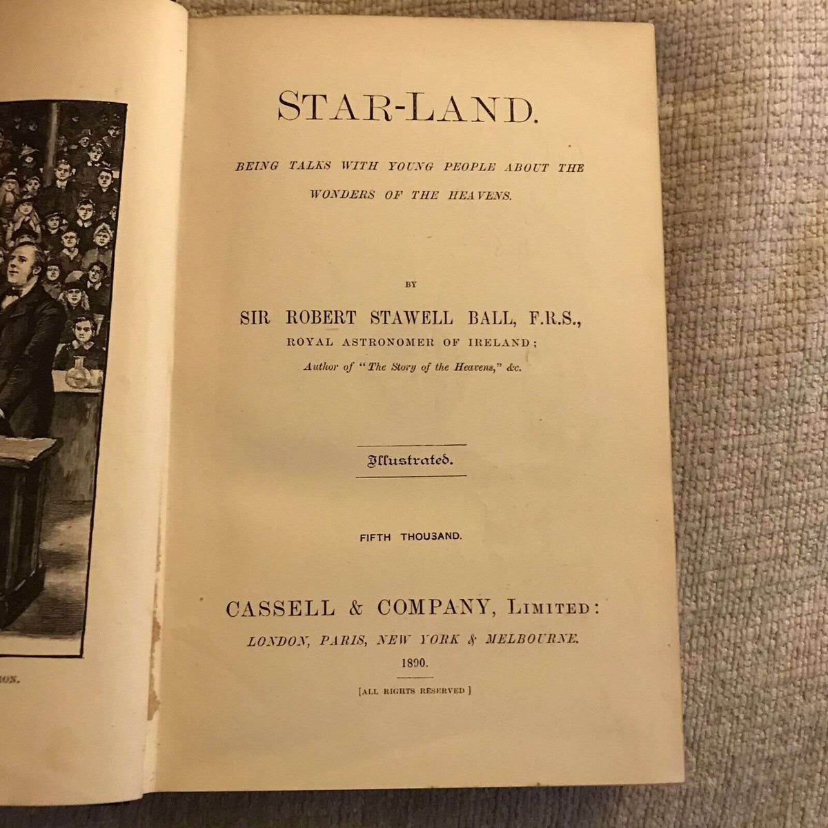 1890 Star-Land - Sir Robert Stawell Ball (Cassell & Co Ltd) - Honeyburn Books (UK)