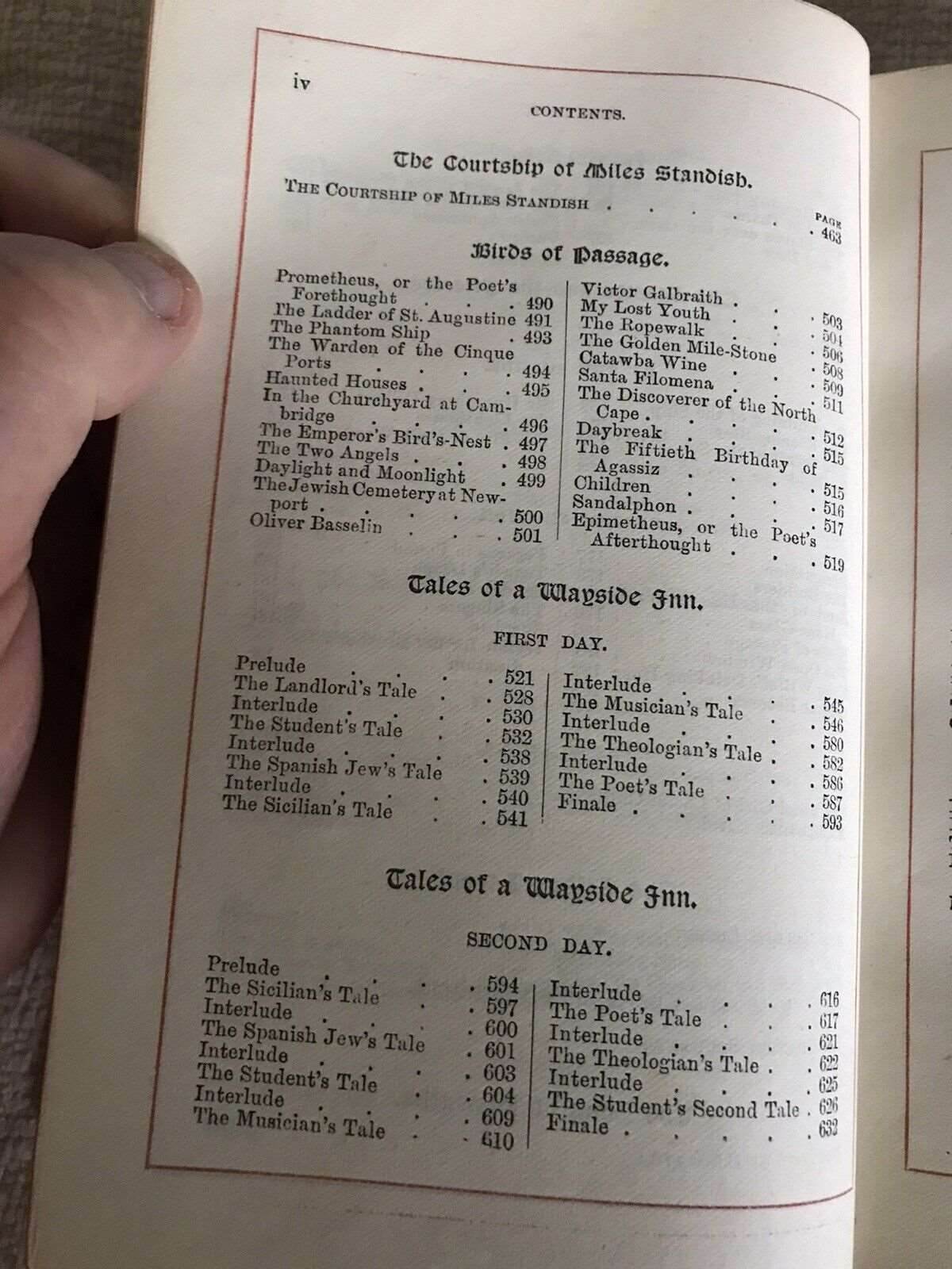 1891 Poems Of Longfellow - W. P. Nimmo, Hay & Mitchell Edinburgh Pub (leather) - Honeyburn Books (UK)