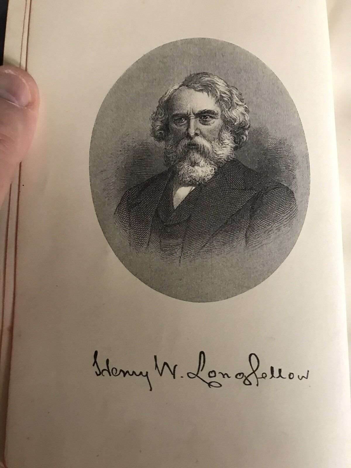 1891 Poems Of Longfellow - W. P. Nimmo, Hay & Mitchell Edinburgh Pub (leather) - Honeyburn Books (UK)