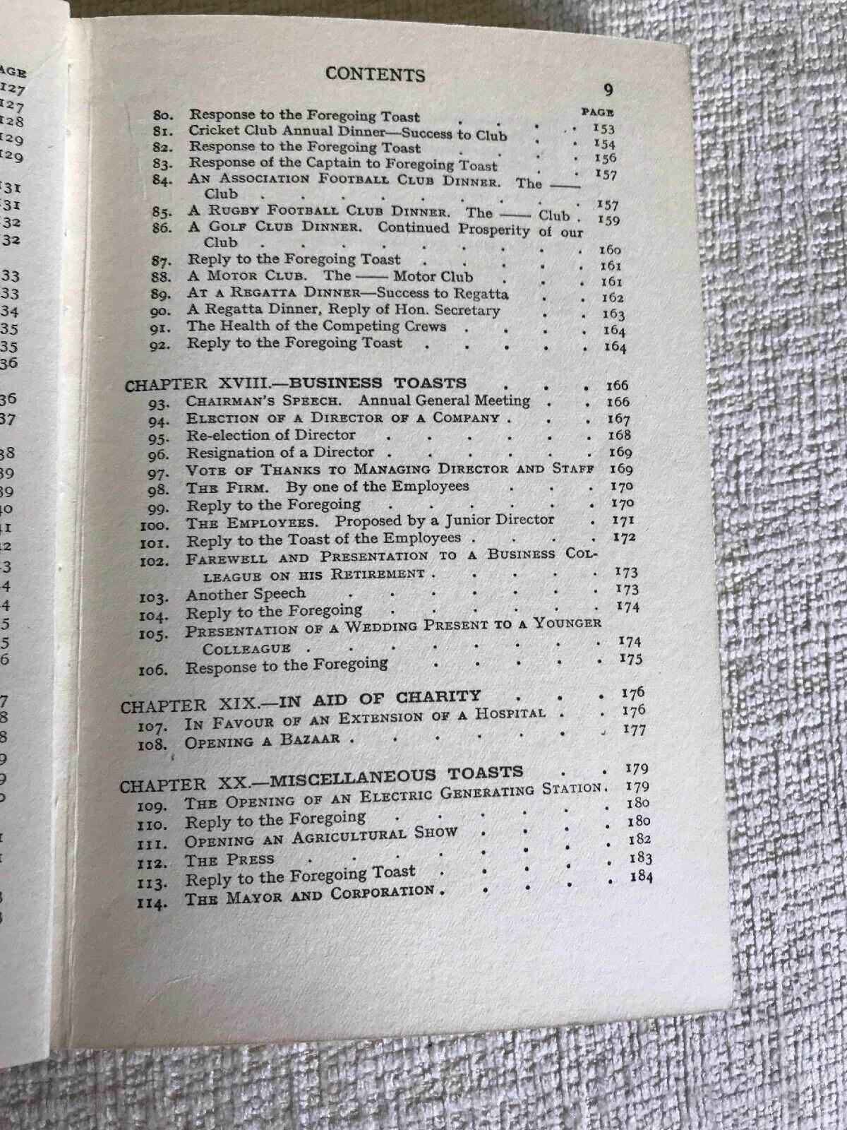 1920's Speeches and Toasts: How to Make and Purpose Them - Leslie Stemp Hb D/j - Honeyburn Books (UK)
