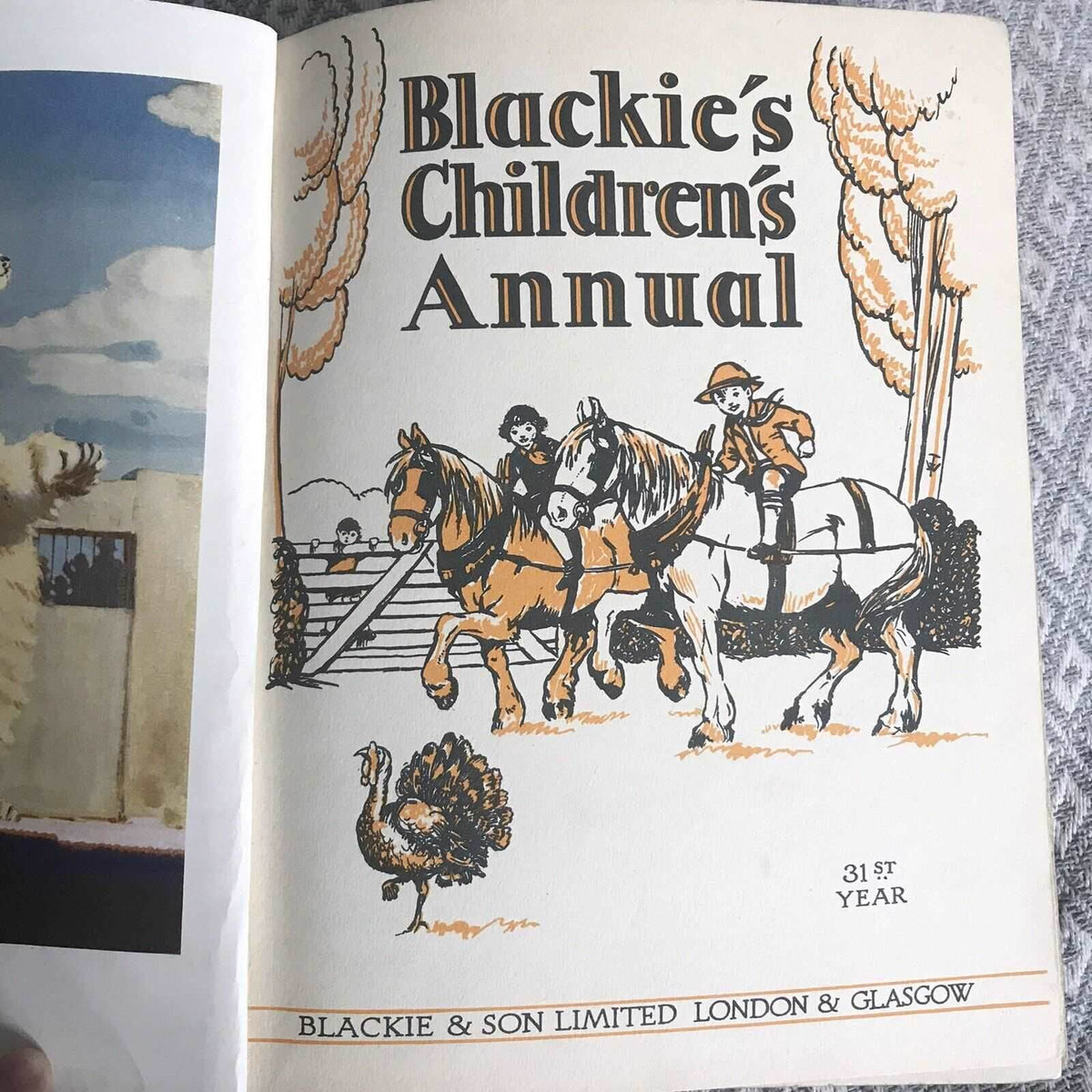 1933 Blackie’s Children’s Annual(Cicely Mary Barker, HM Brock, Harry Rountree Et - Honeyburn Books (UK)