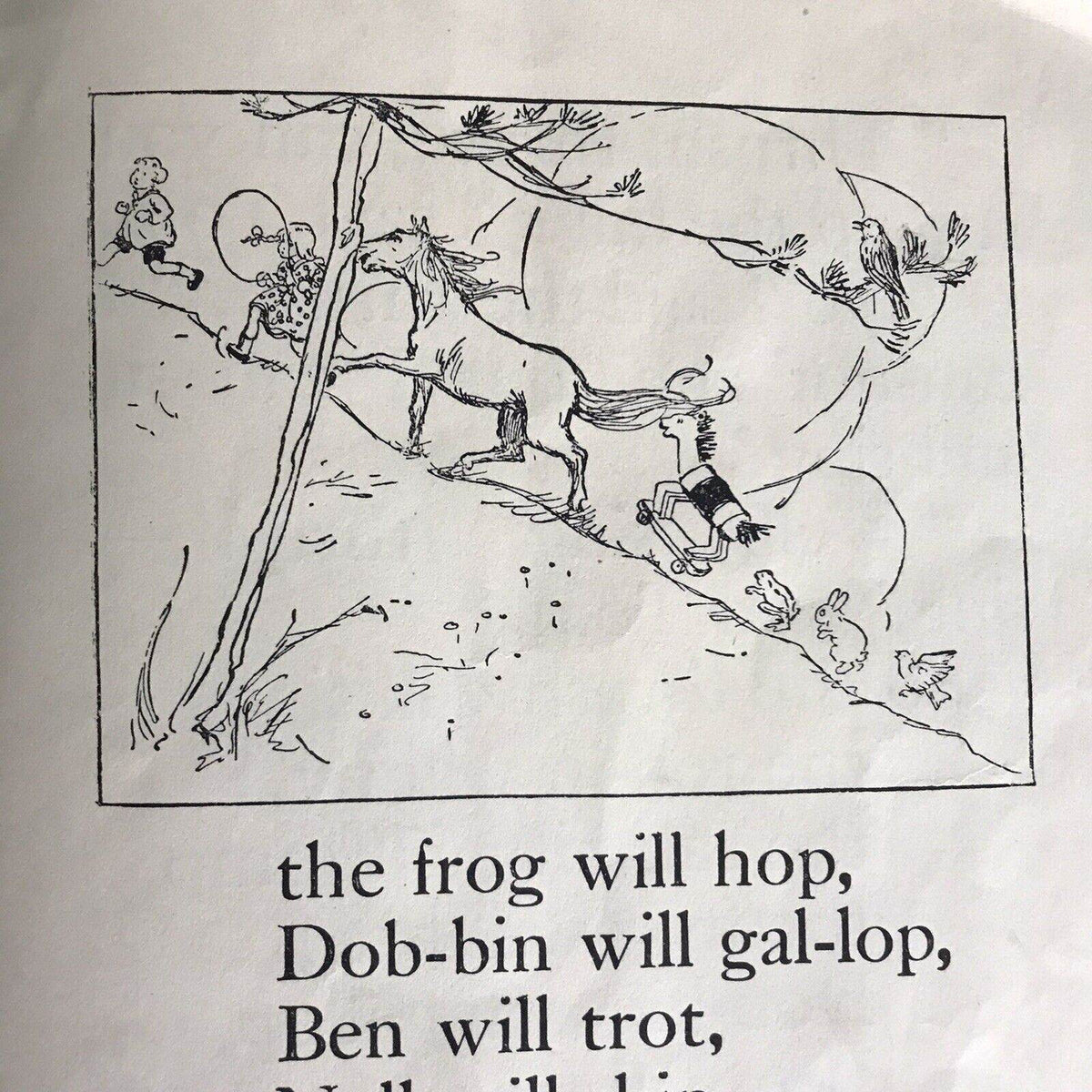1939 A Run Up The Hill Book by Margaret Piggott (H. Milford) - First Steps for Tiny Folks - Honeyburn Books (UK)