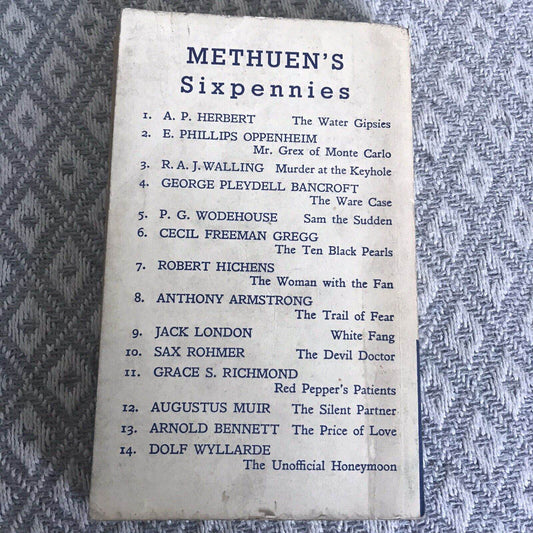 1939 The Water Gipsies - A.P. Herbert(Methuen Sixpennies) - Honeyburn Books (UK)