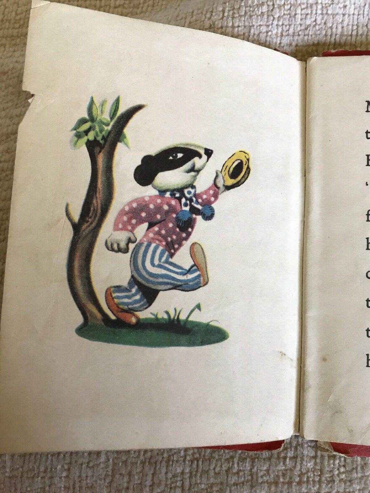1940s Bobby The Badger Book by Patience Powell - Perrys Colour Books - Honeyburn Books (UK)