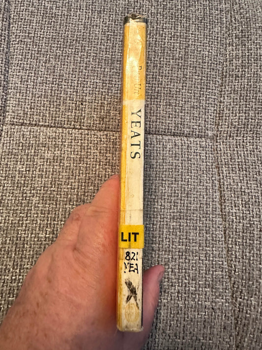 Spine of the 1963 Yeats biography book by Honeyburn Books with visible title and cataloging details