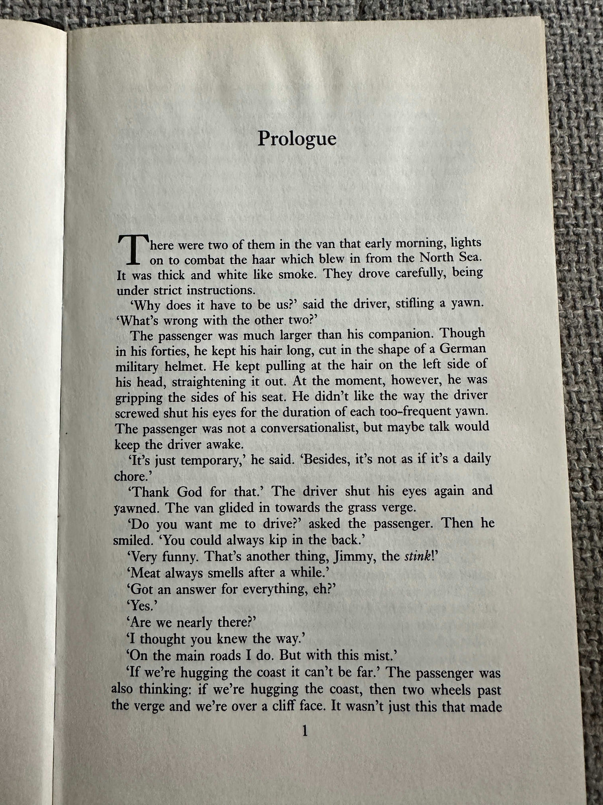 1993 The Black Book Orion hardcover with a prologue page and detailed print from the novel