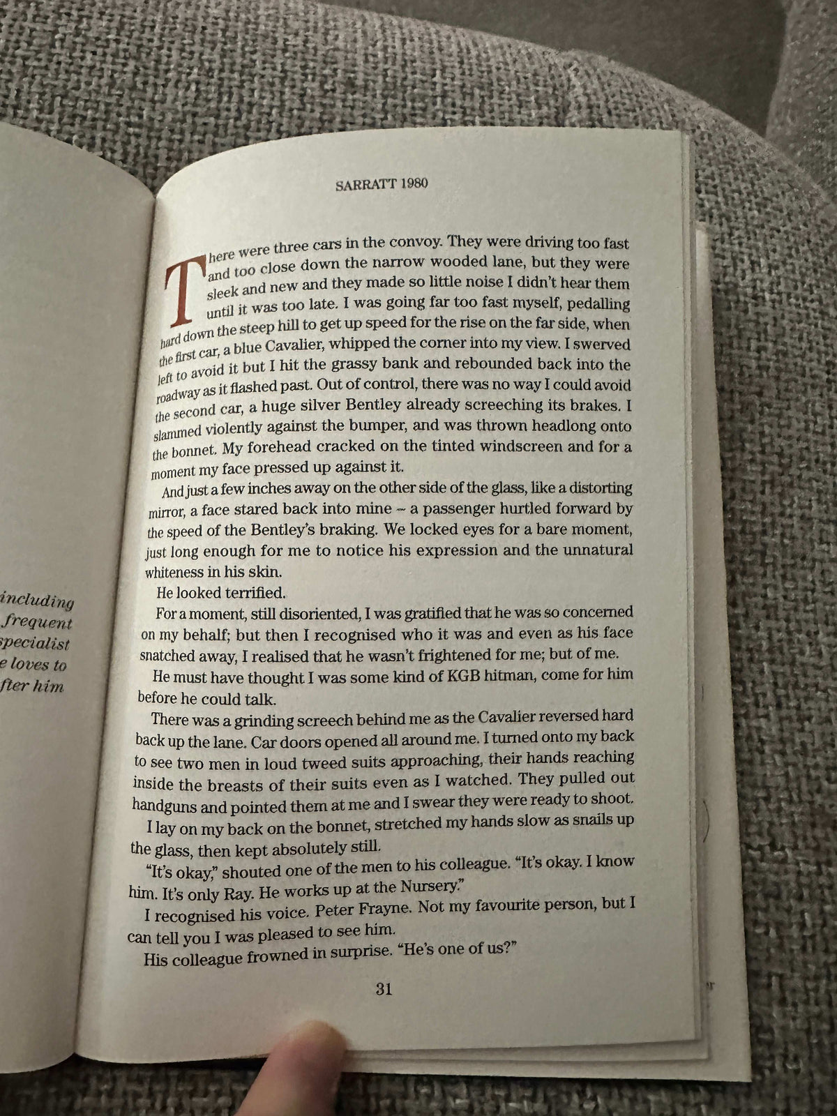 Open page of 1999 Sarratt and the Draper of Watford rare book showcasing intricate text and illustrations