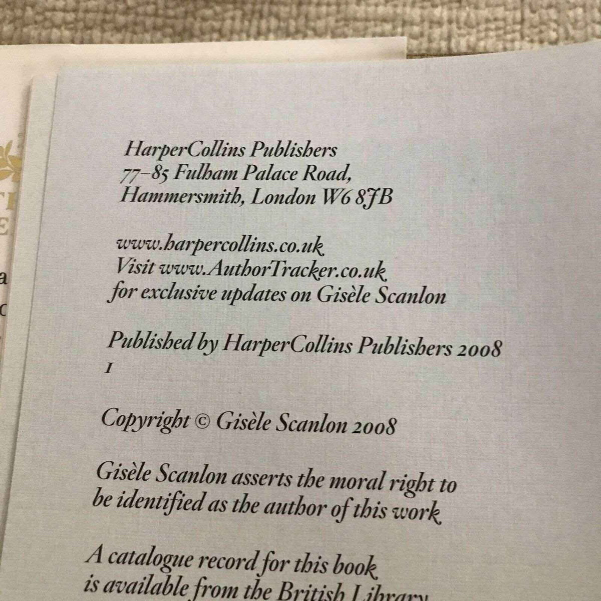 SIGNED TWICE The Goddess Experience: Custom Creation by Gisele Scanlon - Honeyburn Books (UK)