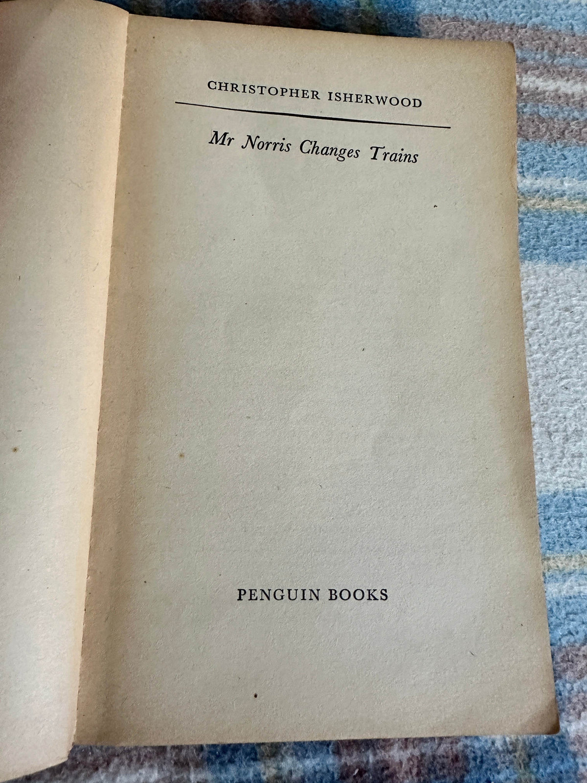 1961 Mr. Norris Changes Trains - Christopher Isherwood(Penguin) - Honeyburn Books (UK)