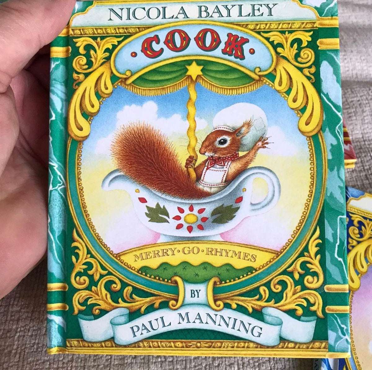 RARE 1987*1st* Merry Go Rhymes Boxset - Paul Manning(Nicola Bayley Illust)Walker - Honeyburn Books (UK)