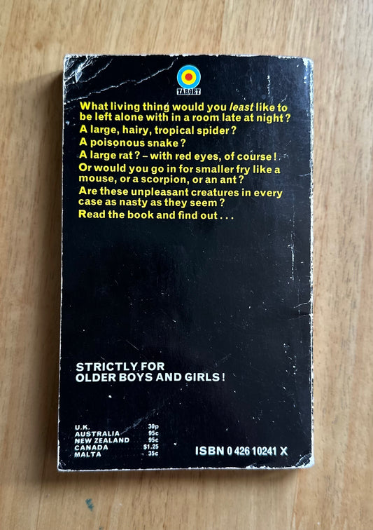 1976 The Creepy Crawly Book - Lucy Berman published by Target - Honeyburn Books (UK)