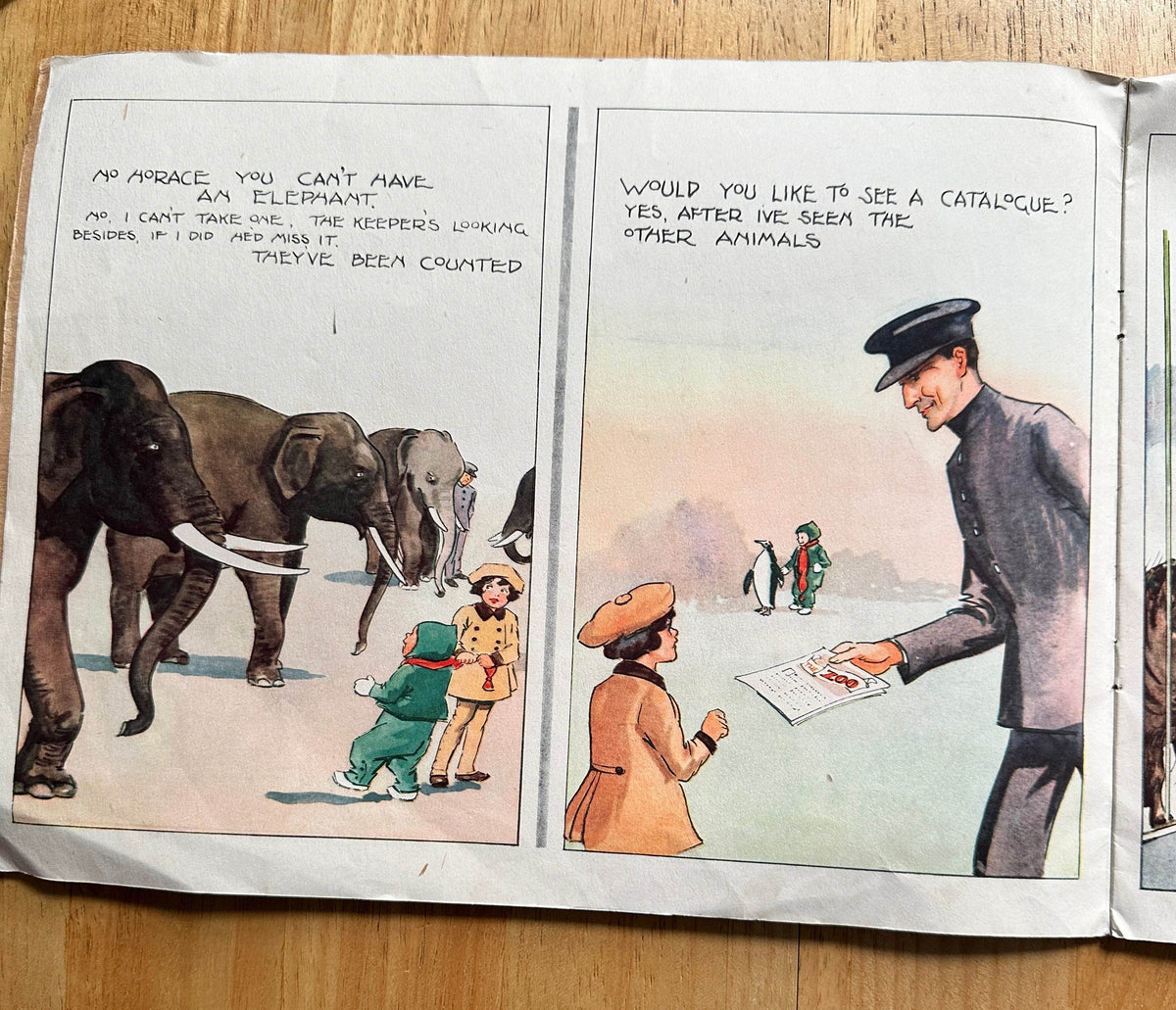 1943*1st* Horace At The Zoo - Harry Hemsley(Raphael Tuck) - Honeyburn Books (UK)