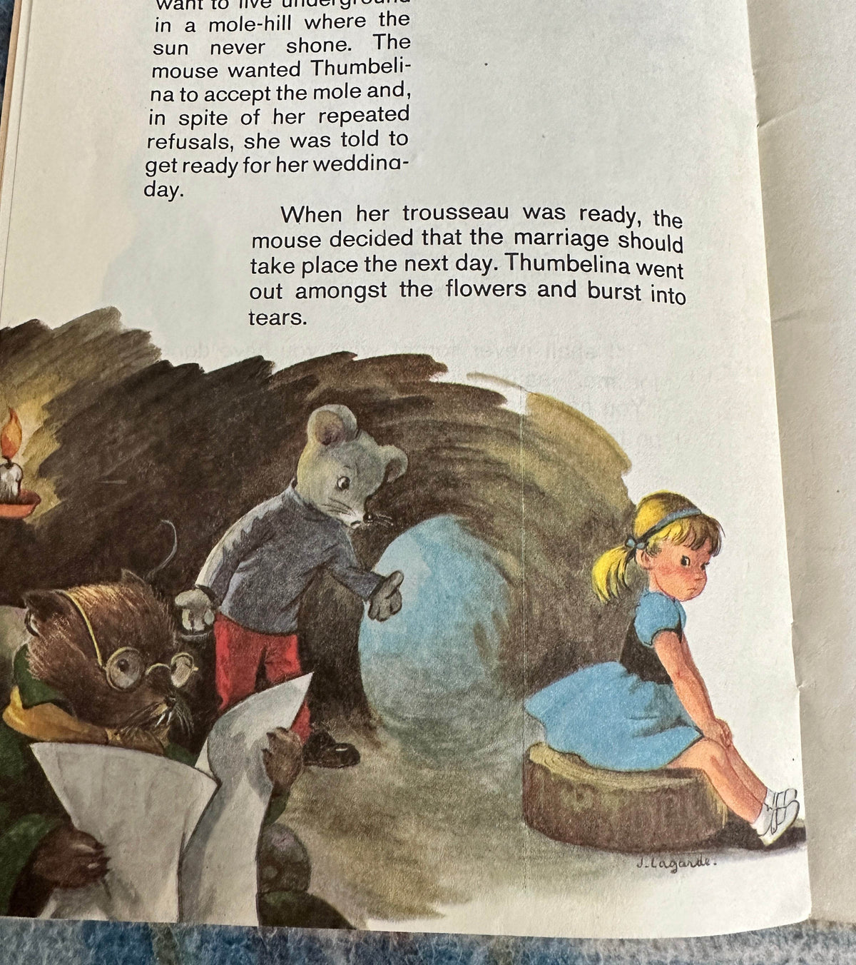 1950’s Thumbelina(Illust J. Lagarde)W.F. Graham publisher printed in Belgium - Honeyburn Books (UK)