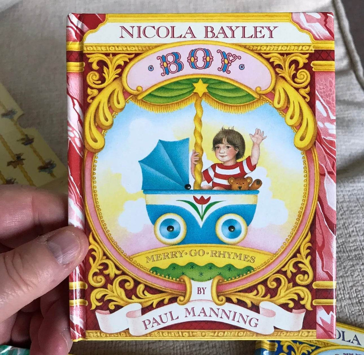 RARE 1987*1st* Merry Go Rhymes Boxset - Paul Manning(Nicola Bayley Illust)Walker - Honeyburn Books (UK)
