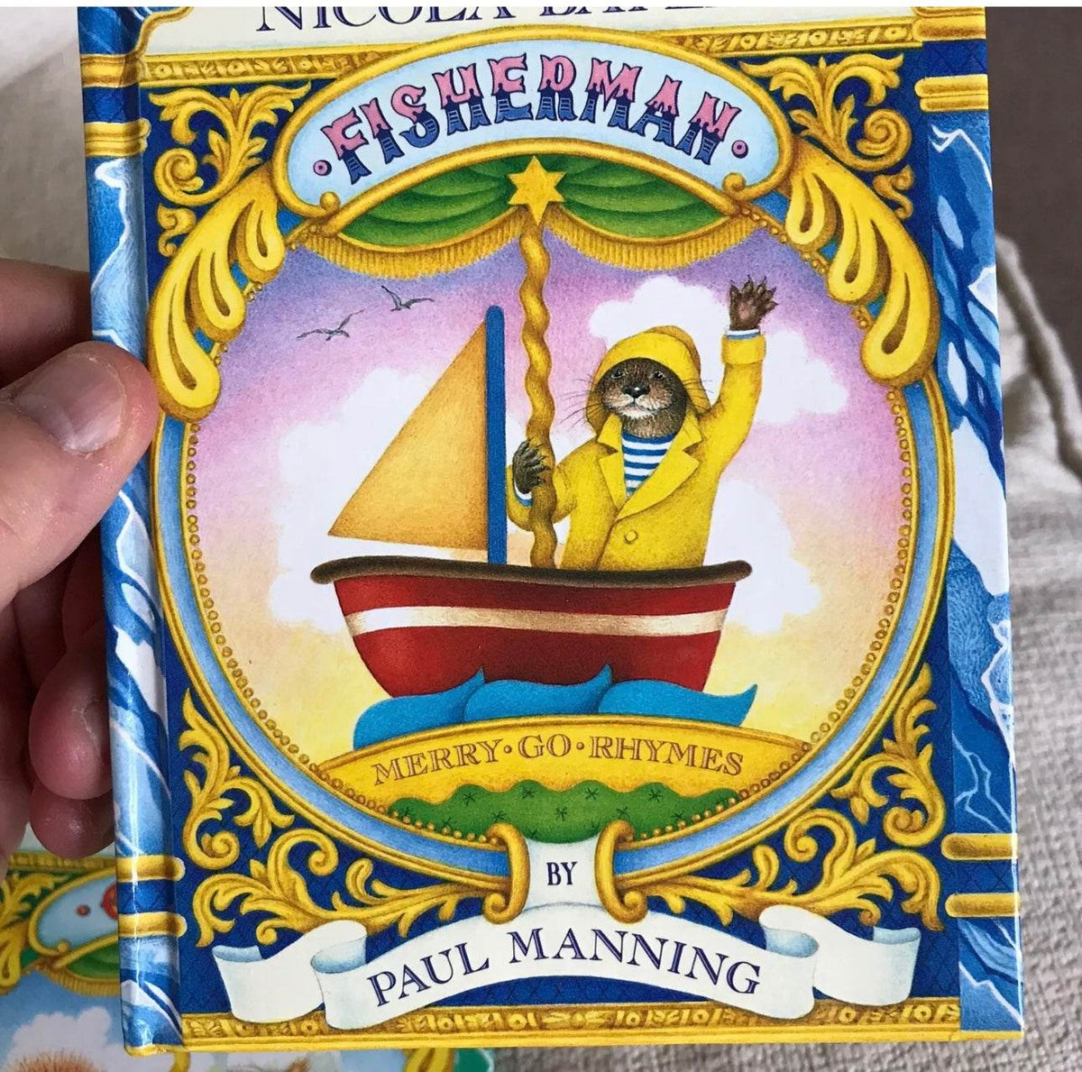 RARE 1987*1st* Merry Go Rhymes Boxset - Paul Manning(Nicola Bayley Illust)Walker - Honeyburn Books (UK)