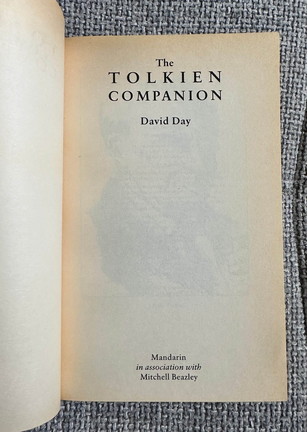 1993 The Tolkien Companion - David Day(Mandarin Publishers) - Honeyburn Books (UK)