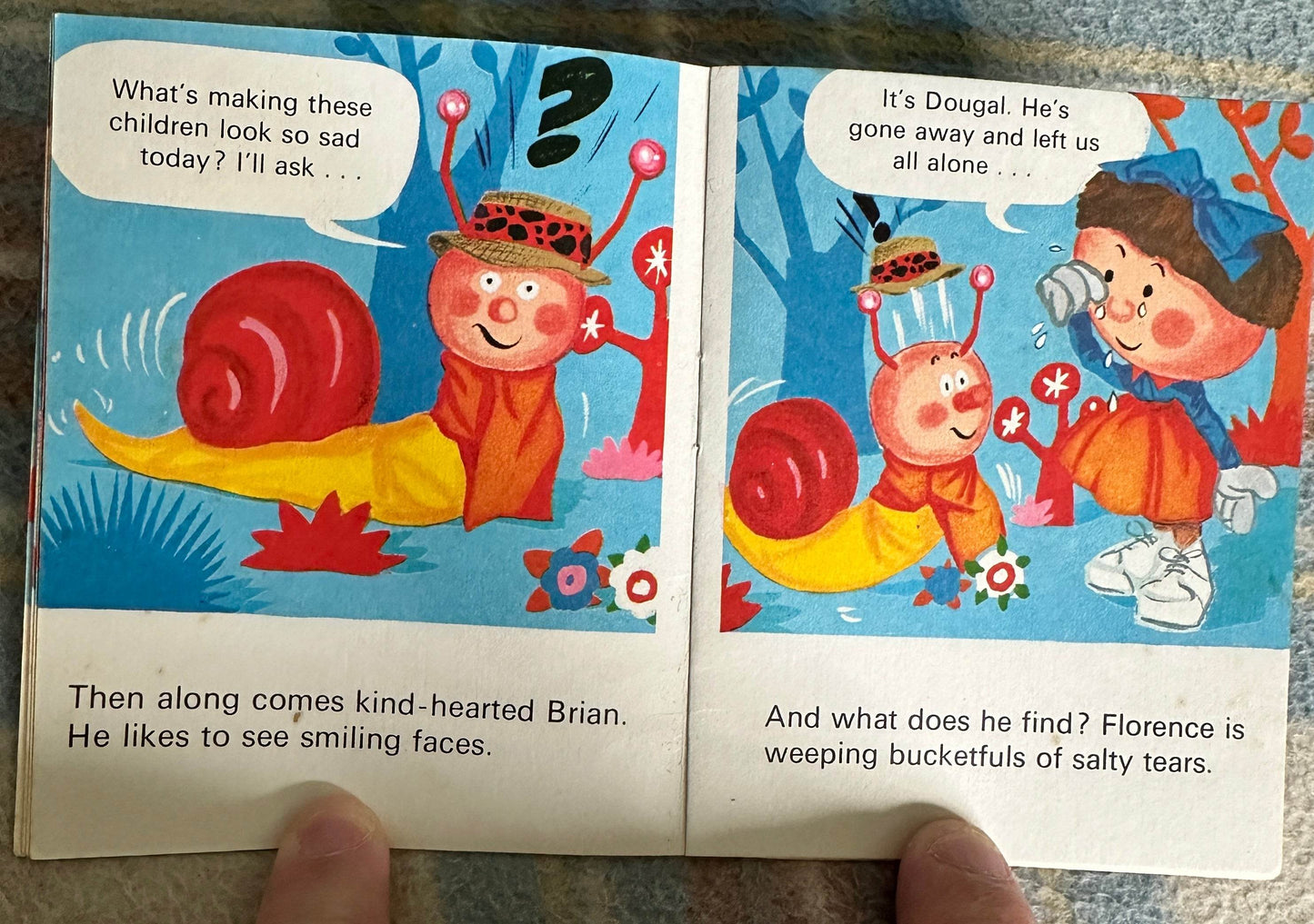 1972 Schoolboy Dougal(Odhams Magic Roundabout Mini Book) - Honeyburn Books (UK)