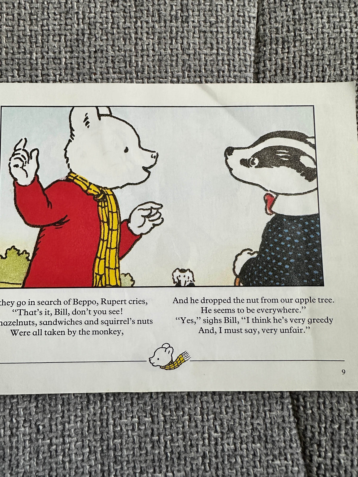 1989 Rupert & The Hazelnut - Mike Trumble (BBC Books) - Honeyburn Books (UK)
