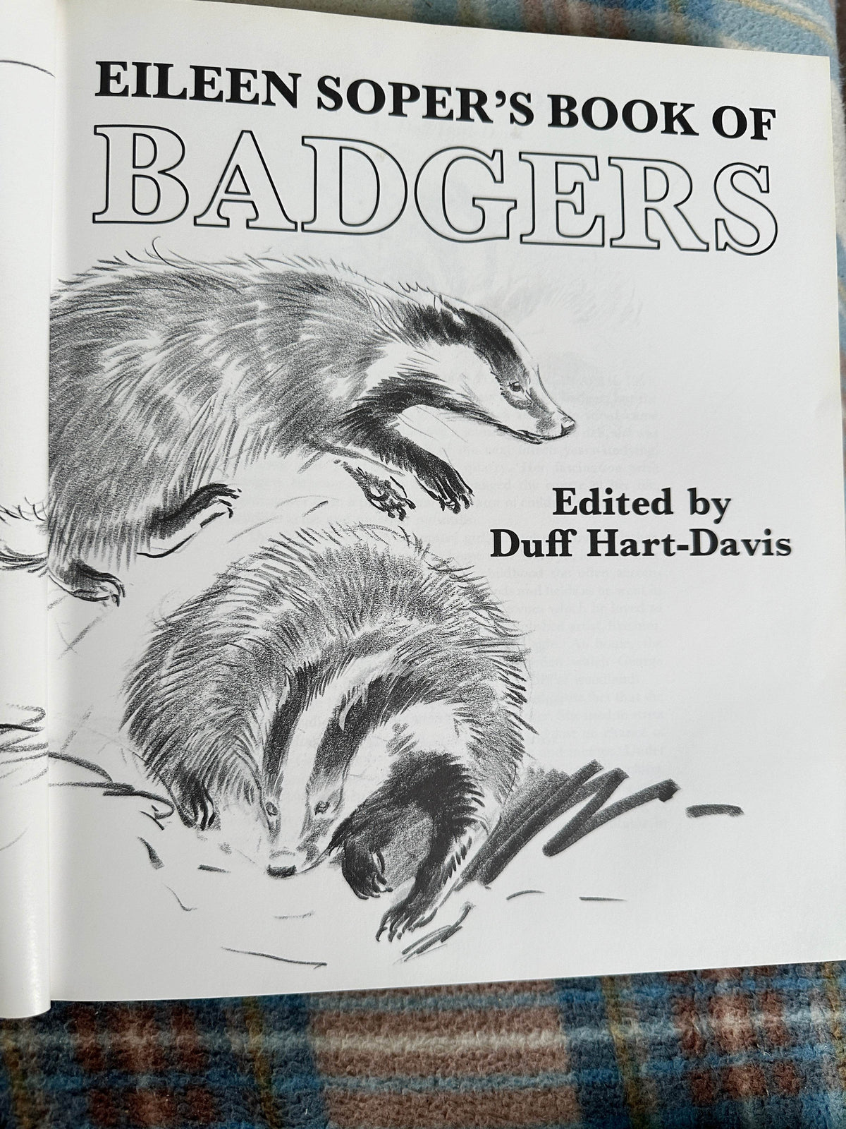 1992*1st* Eileen Soper’s Badgers - Intro by Duff Hart-Davis(BCA Publishers) - Honeyburn Books (UK)