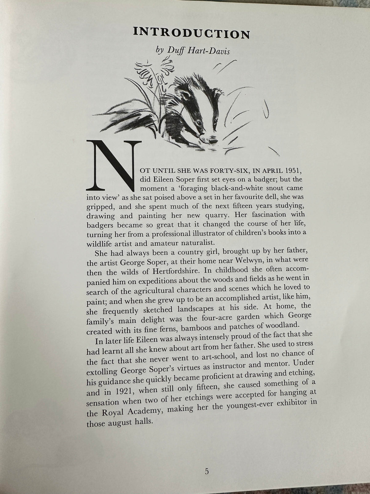 1992*1st* Eileen Soper’s Badgers - Intro by Duff Hart-Davis(BCA Publishers) - Honeyburn Books (UK)