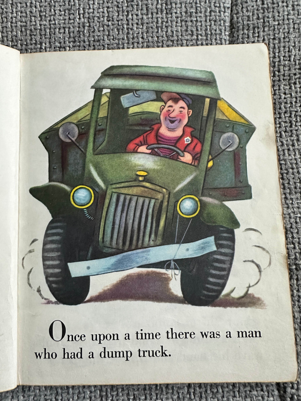 1973 The Happy Man & His Dump Truck - Miryam (Tibor Gergely Illust) Golden Press - Honeyburn Books (UK)