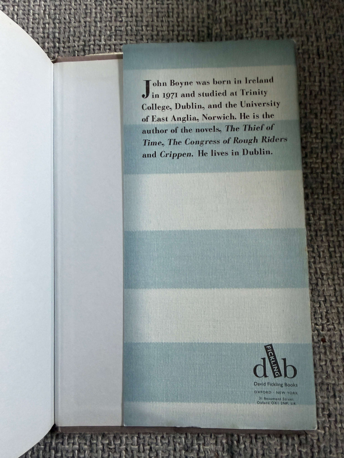 2006 The Boy In The Striped Pyjamas - John Boyne (David Fickling Books) - Honeyburn Books (UK)