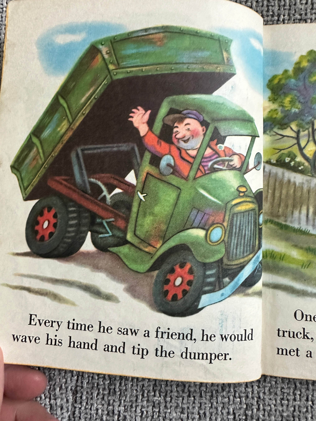 1973 The Happy Man & His Dump Truck - Miryam (Tibor Gergely Illust) Golden Press - Honeyburn Books (UK)