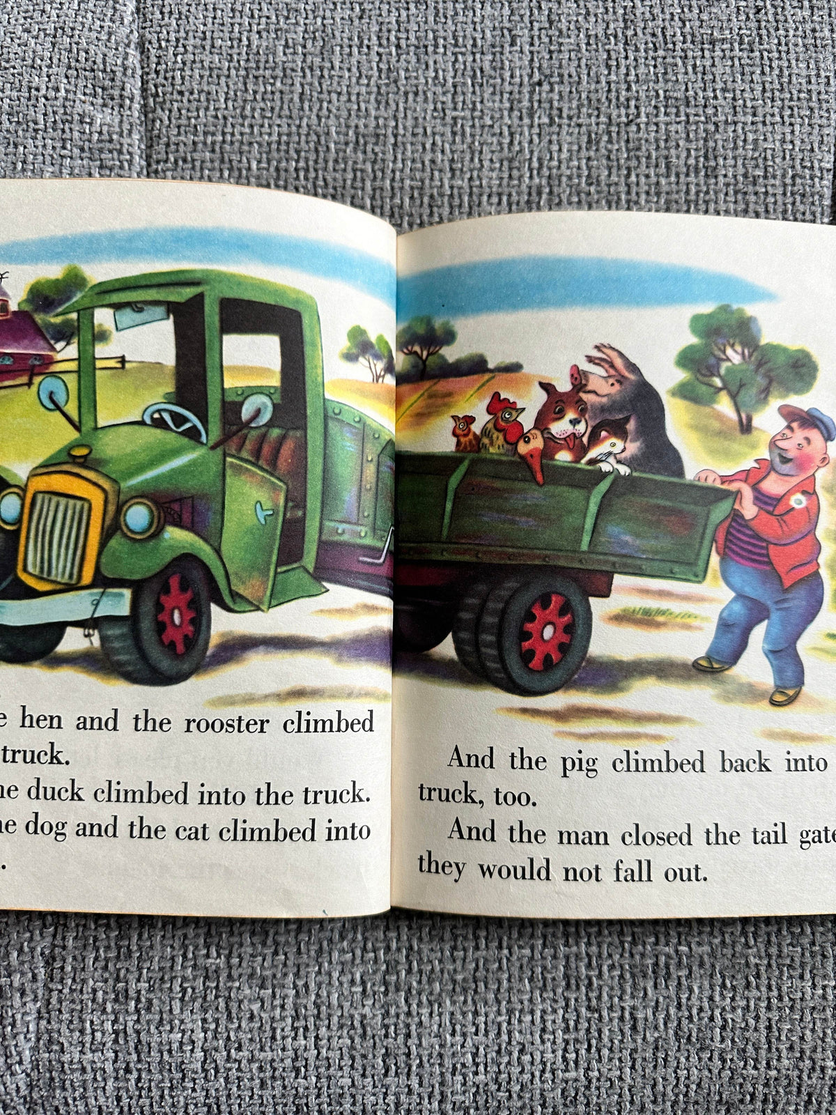 1973 The Happy Man & His Dump Truck - Miryam (Tibor Gergely Illust) Golden Press - Honeyburn Books (UK)