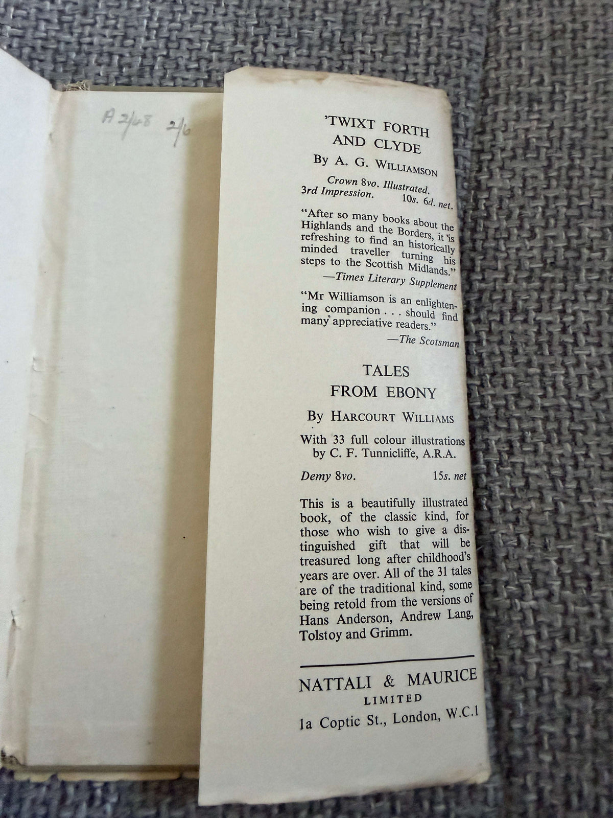 1947 The Specialist - Charles Sale (William Kermode illustration) Nattali & Maurice Ltd - Honeyburn Books (UK)