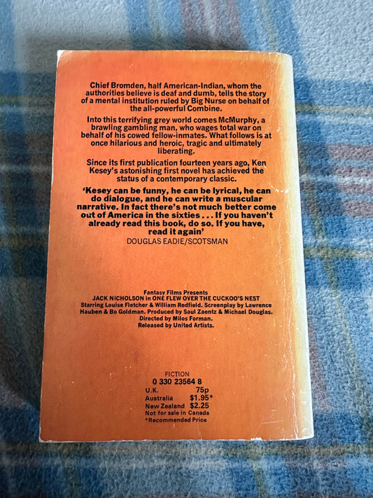 1976 One Flew Over The Cuckoo’s Nest - Ken Kesey(Picador) - Honeyburn Books (UK)