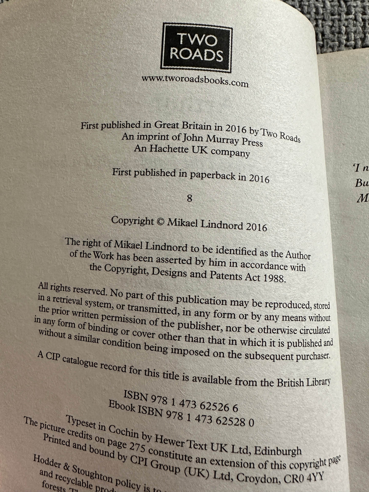 2016 Arthur - Mikael Lindnord(Two Roads Publisher) - Honeyburn Books (UK)