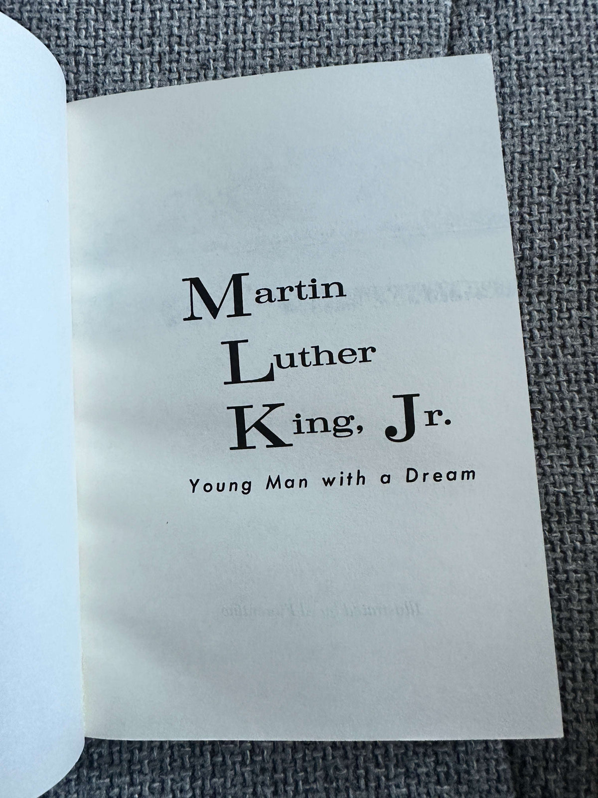 1986 Martin Luther King jr. Young Man With A Dream - Dharathula H. Millender (Aladdin Books) - Honeyburn Books (UK)