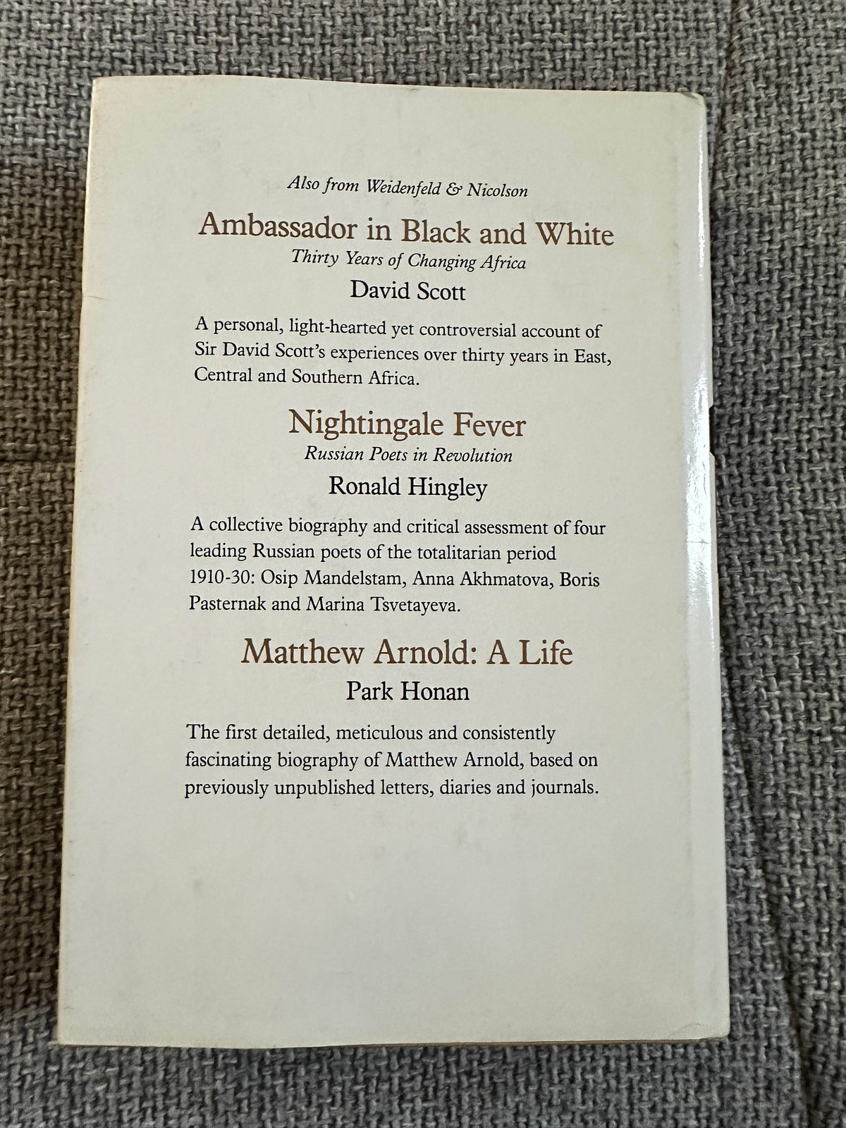 1981*1st* Letters From Africa 1914-1931 - Isak Dinesen (Weidenfeld and Nicolson) Ann Borg Translation - Honeyburn Books (UK)