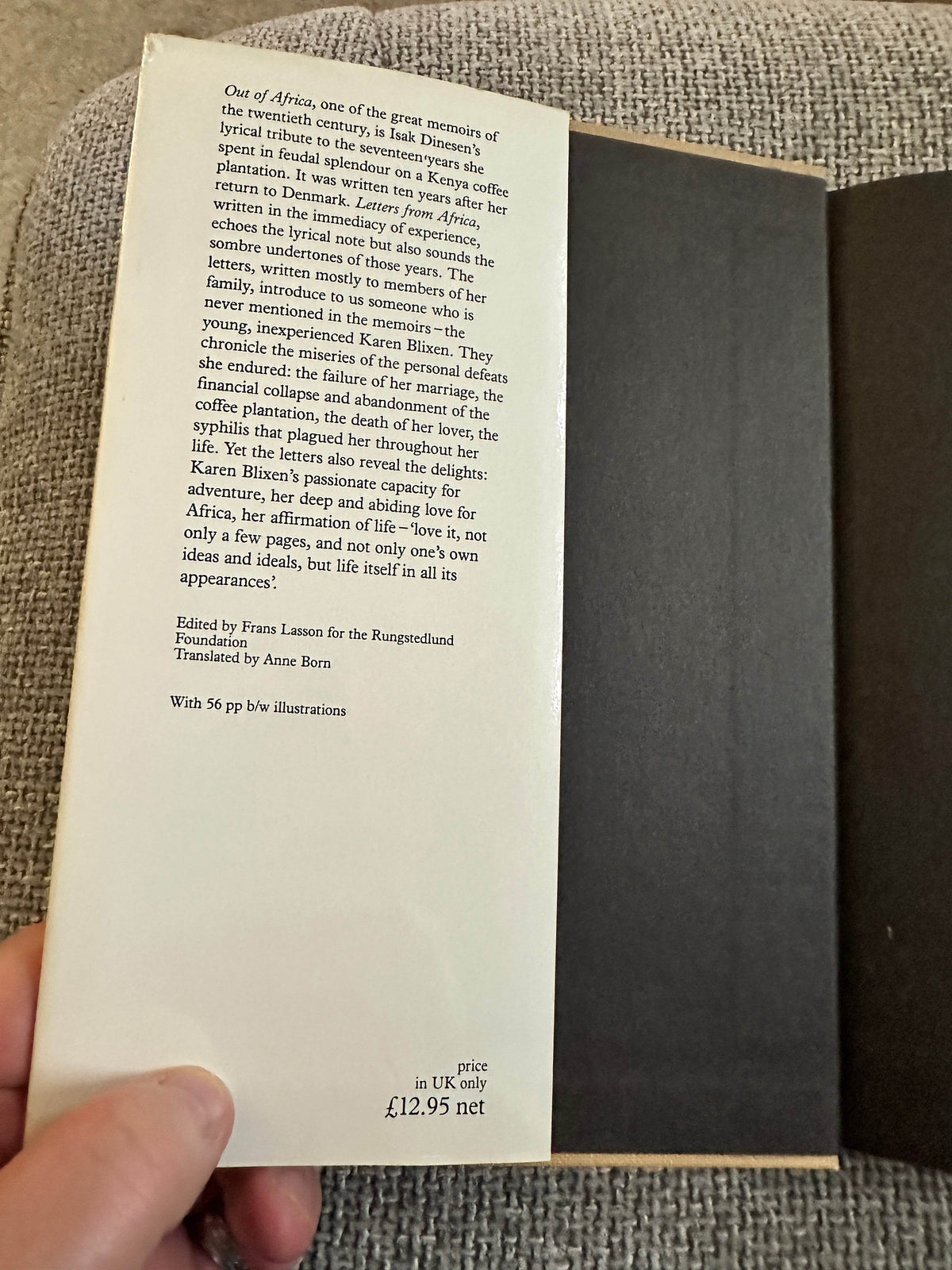 1981*1st* Letters From Africa 1914-1931 - Isak Dinesen (Weidenfeld and Nicolson) Ann Borg Translation - Honeyburn Books (UK)