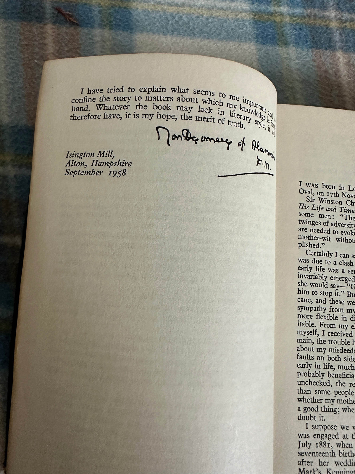 1958*1st* Memoirs Montgomery Of Alamein - Field Marshall The Viscount Montgomery of Alamein(Companion Book Club) - Honeyburn Books (UK)