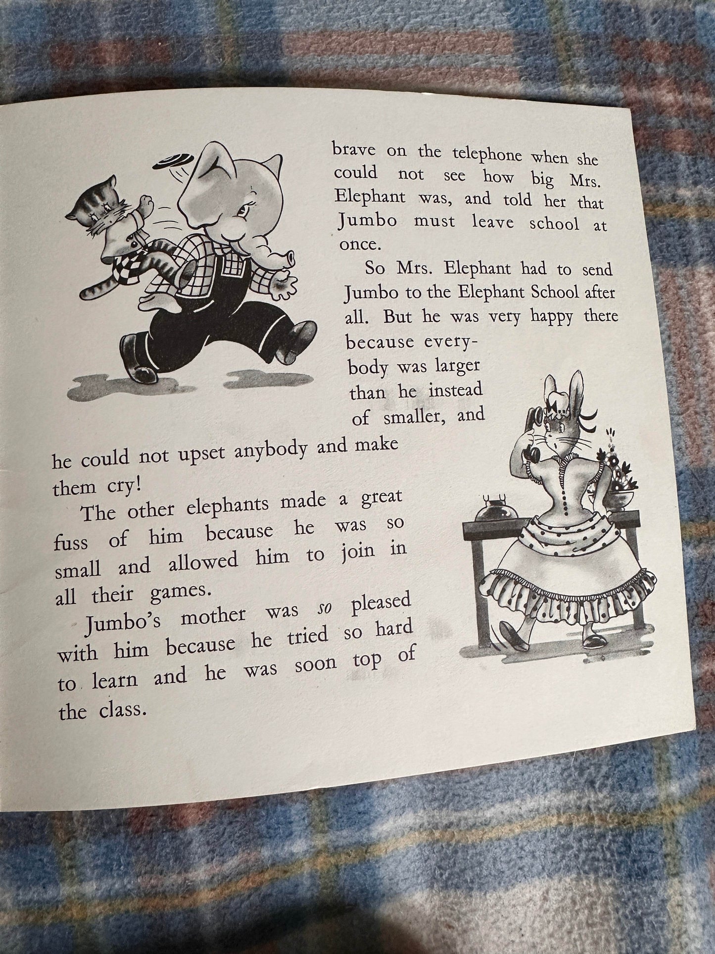 1950’s Jumbo Goes To School - Violet M. Williams(Dean & Son Ltd) - Honeyburn Books (UK)