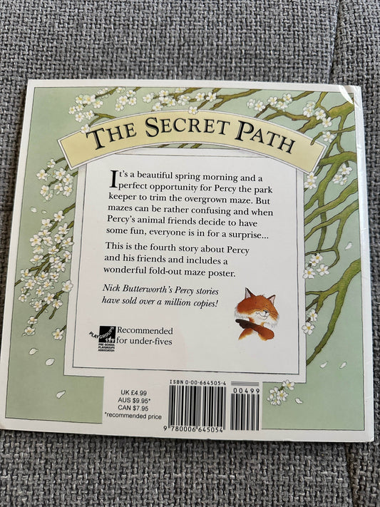 1995*1st* The Secret Path - Nick Butterworth with fold out poster(Picture Lions) - Honeyburn Books (UK)