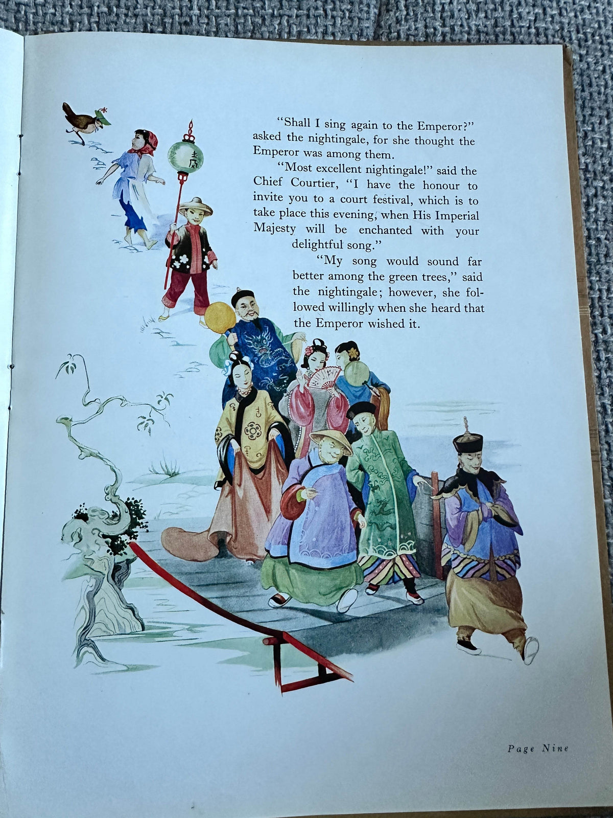 1945*1st* The Nightingale - Hans Andersen(Rene Cloke Illust) Edmund Ward - Honeyburn Books (UK)