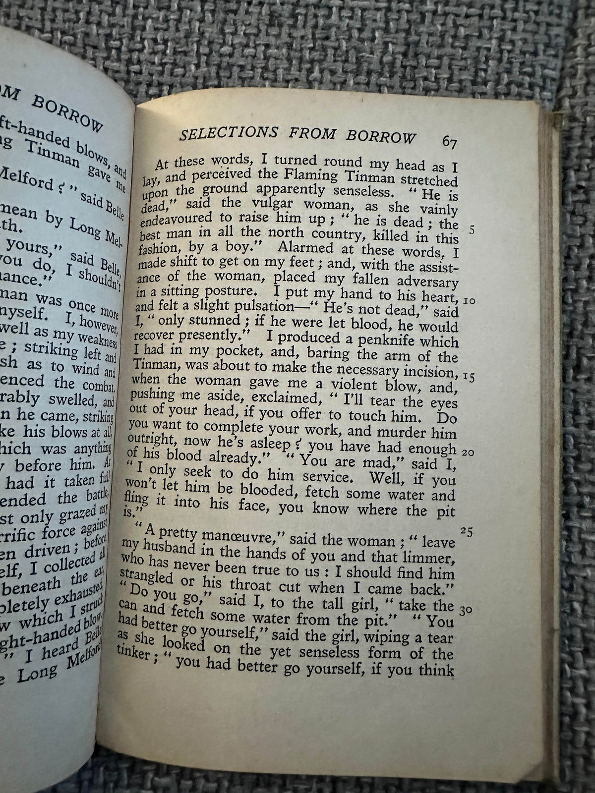 1950’s Selections From Borrow - Arthur Burrell edited (English Literature) J. M. Dent & Sons Ltd - Honeyburn Books (UK)