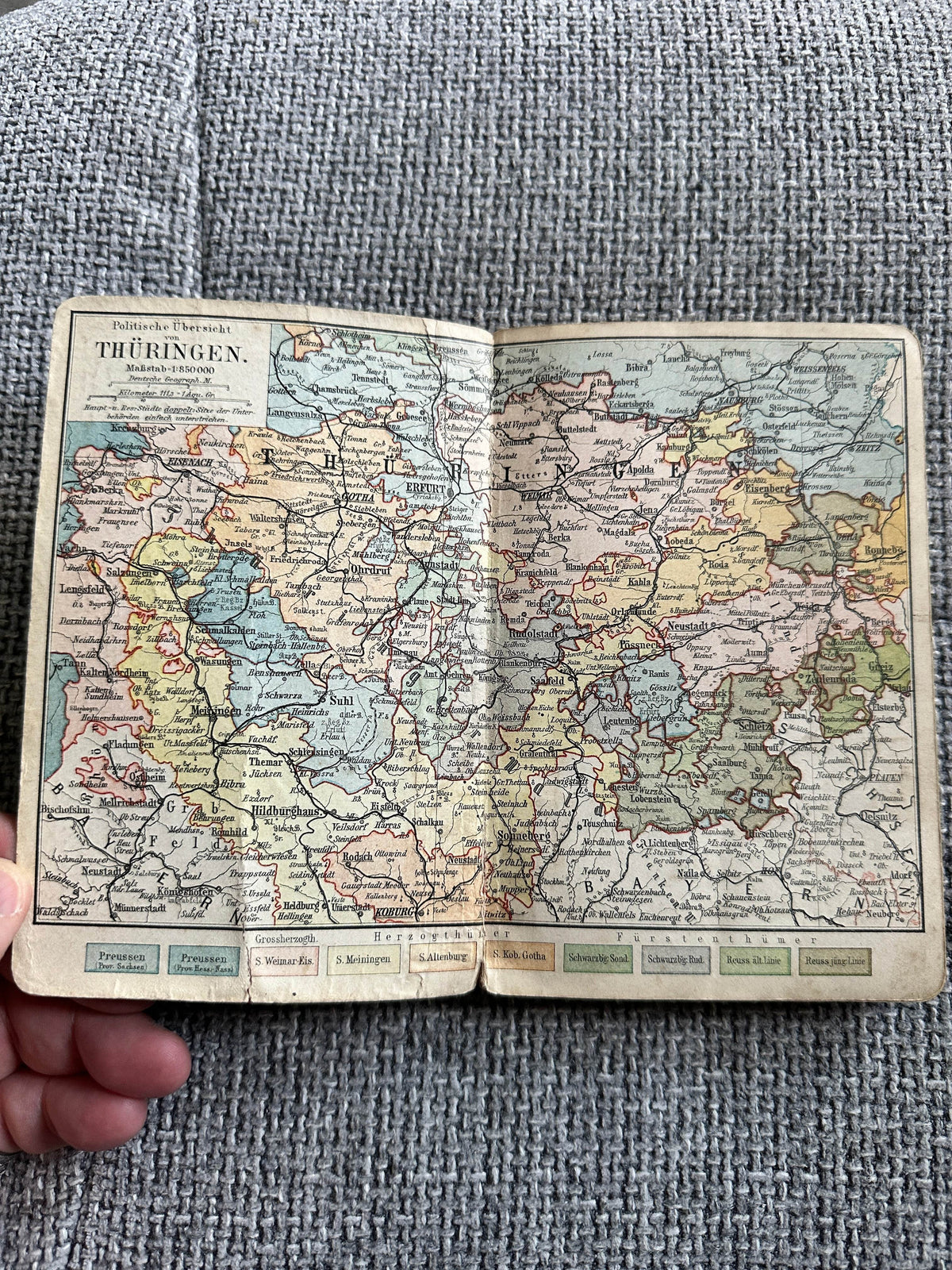 1900 Thüringen - Meyers Reisebücher (Leipzig und Wein) - Honeyburn Books (UK)