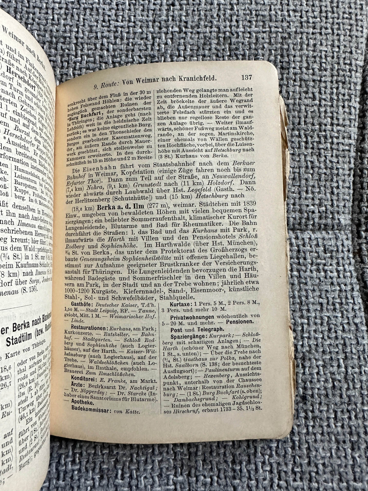 1900 Thüringen - Meyers Reisebücher (Leipzig und Wein) - Honeyburn Books (UK)