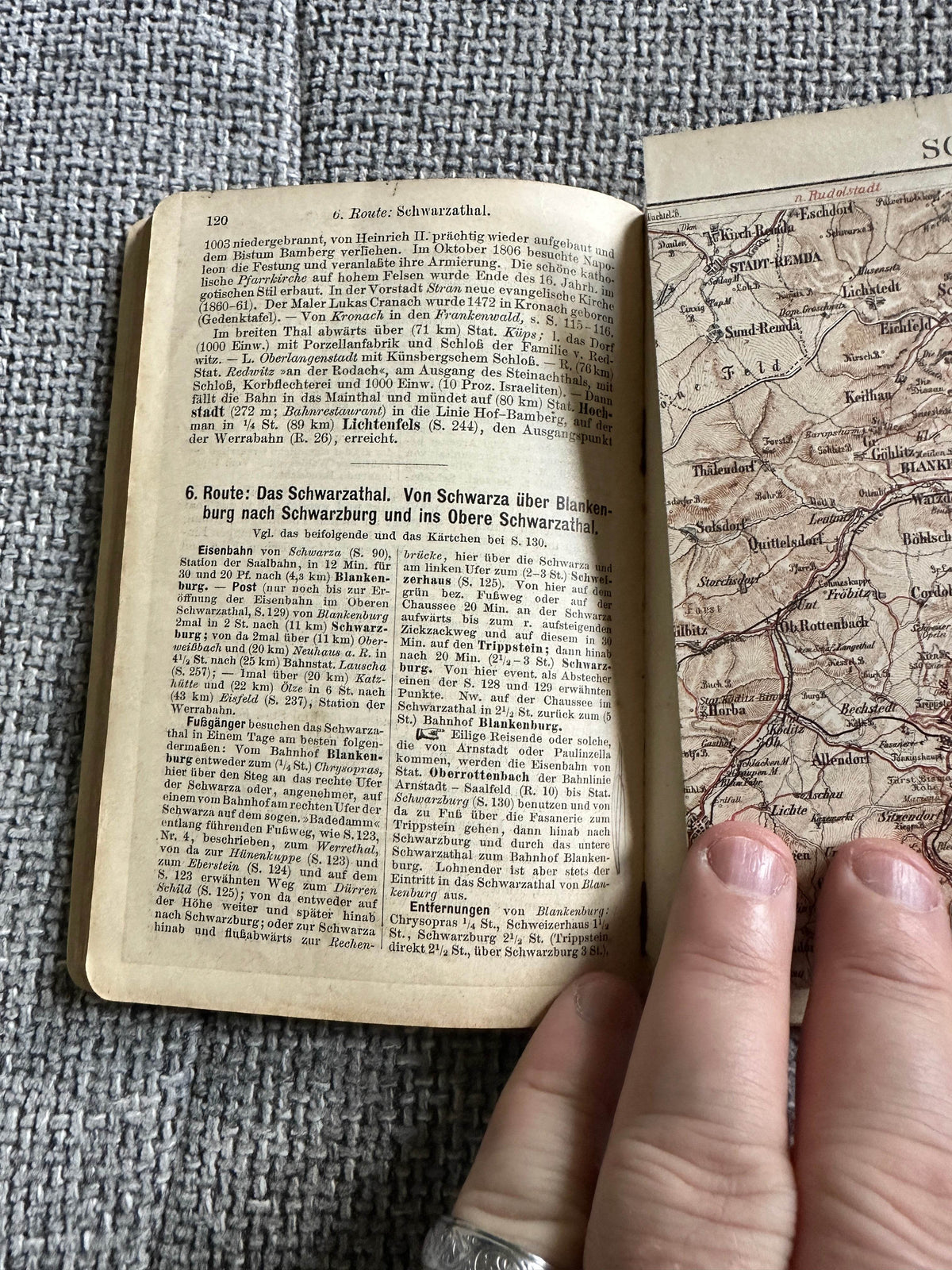 1900 Thüringen - Meyers Reisebücher (Leipzig und Wein) - Honeyburn Books (UK)