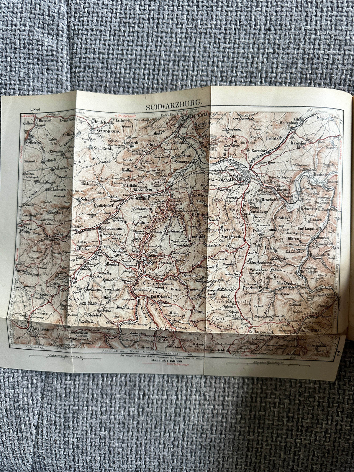 1900 Thüringen - Meyers Reisebücher (Leipzig und Wein) - Honeyburn Books (UK)