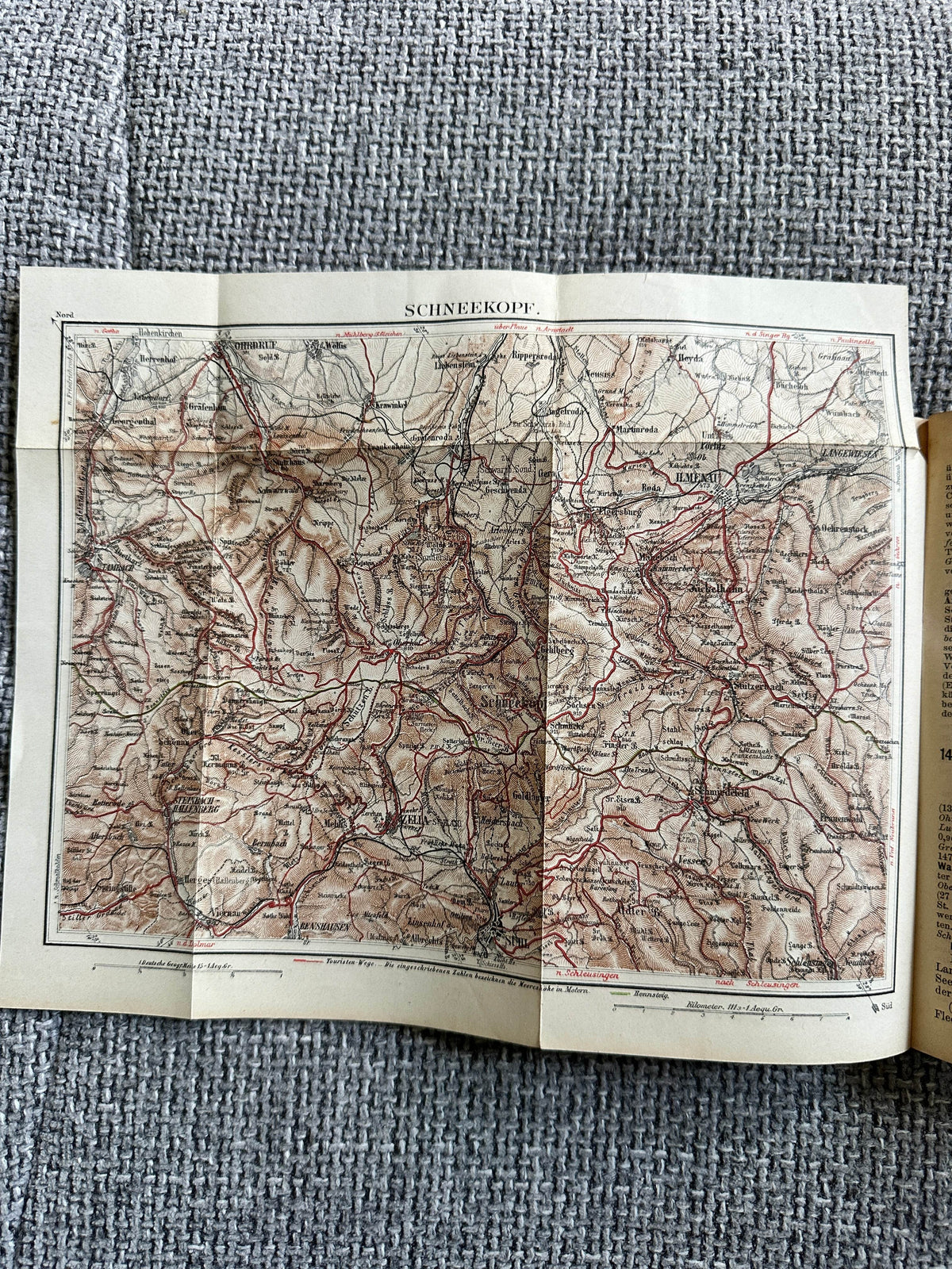 1900 Thüringen - Meyers Reisebücher (Leipzig und Wein) - Honeyburn Books (UK)