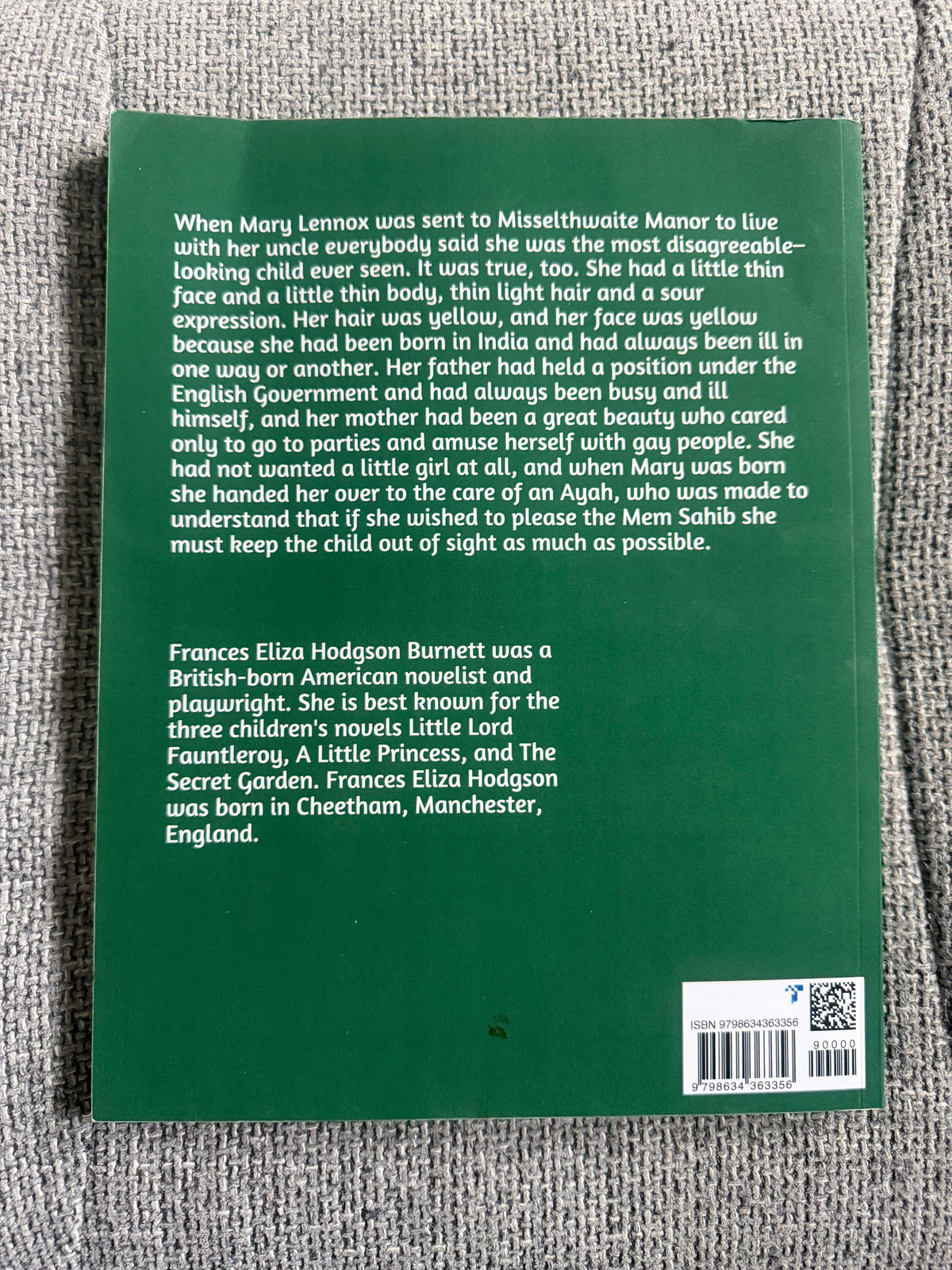 The Secret Garden (Large Print) Frances Hodgson Burnett (Amazon Print)